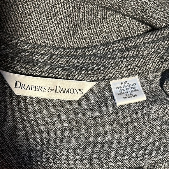 Draper’s & Damon’s Women’s Dark Gray Pant Suit Petite L & XL - Picture 5 of 6